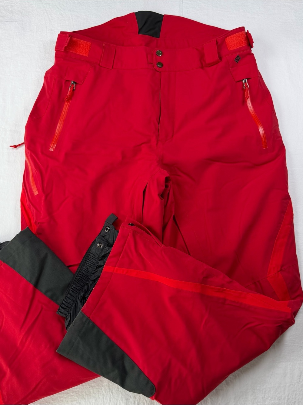 Columbia Titanium Omni-Heat Ski Pants Mens L Red Waterproof Insulated